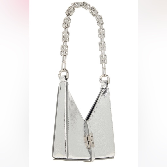 Givenchy Micro Cut-Out Bag in Silver with box like new - Picture 4 of 8